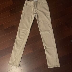 Forever 21 Tan Low Rise Skinny Jeans – Size Small, Cotton Blend